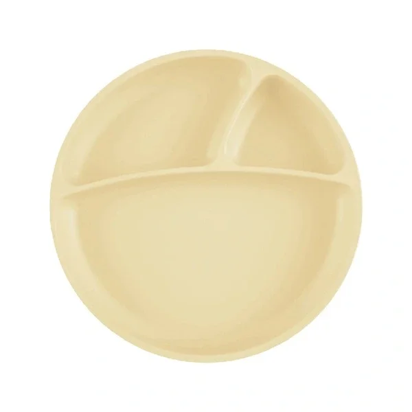 Oioi Vacuum Food Plate Portion Mellow Yellow