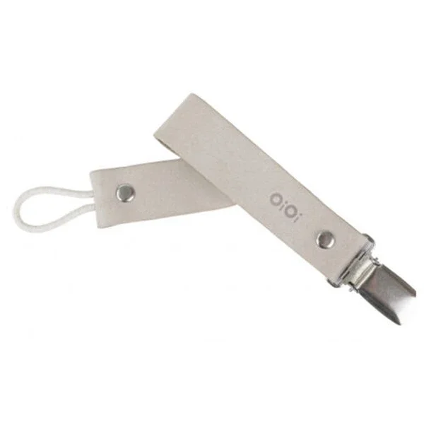 Oioi Clip Pacifier And Teether Strap 0 month+ Cloudy White