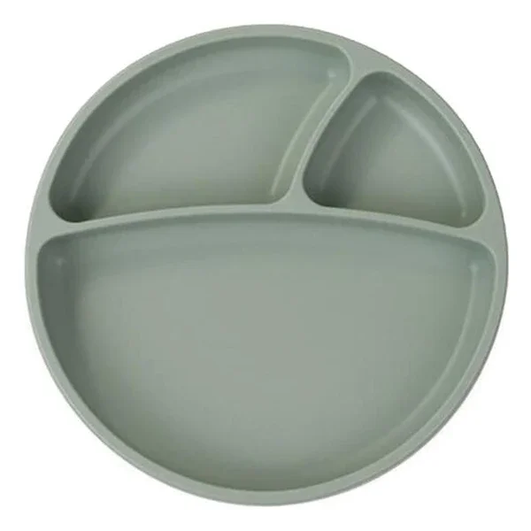 Oioi Silicone Portion Food Plate 6+month River Green