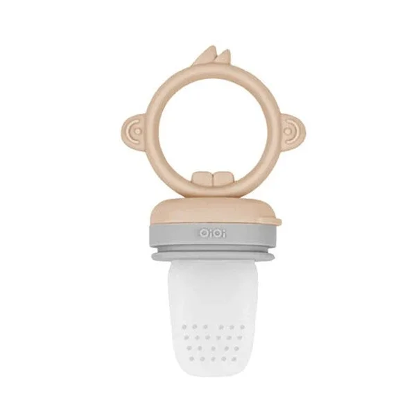 Oioi Puree Silicone Fruit Trainer 6 months+ Bubble Beige