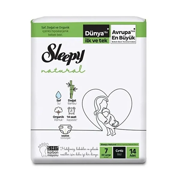 Sleepy Baby Diaper Jumbo Size 7 XXL 14 pcs