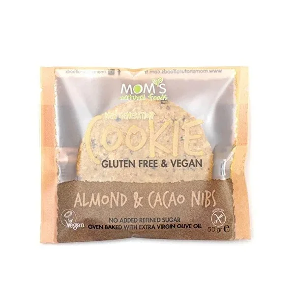 Mom's Gluten Free Cookie Almond & Cocoa 50 gr