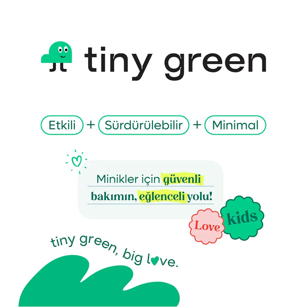 Tiny Green شامبو تايني جرين للشعر والجسم للأطفال والرضع برائحة البابونج 500 مل