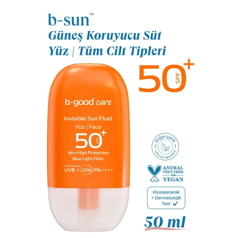 b-good b-sun SPF 50 Unsichtbare Sonnenmilch - 50ml