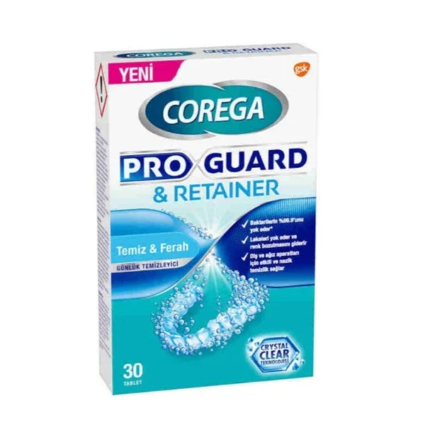 Corega Pro Guard Retainer Clean Fresh Denture Cleaner 30 tablets