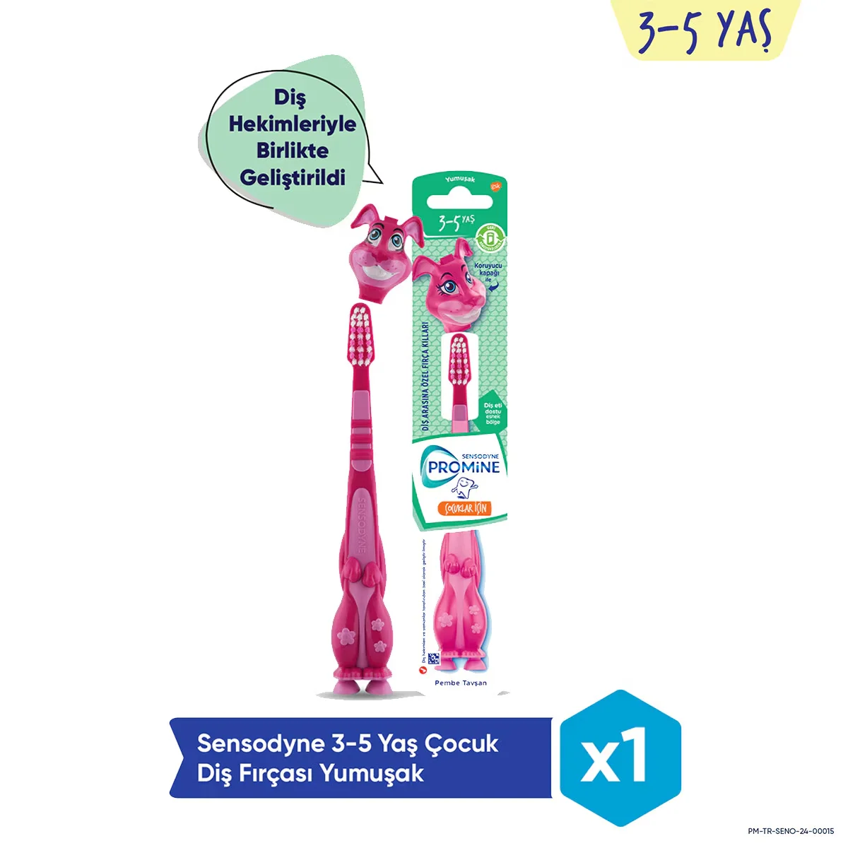 Sensodyne Promine Children's Soft Toothbrush - Pink Rabbit