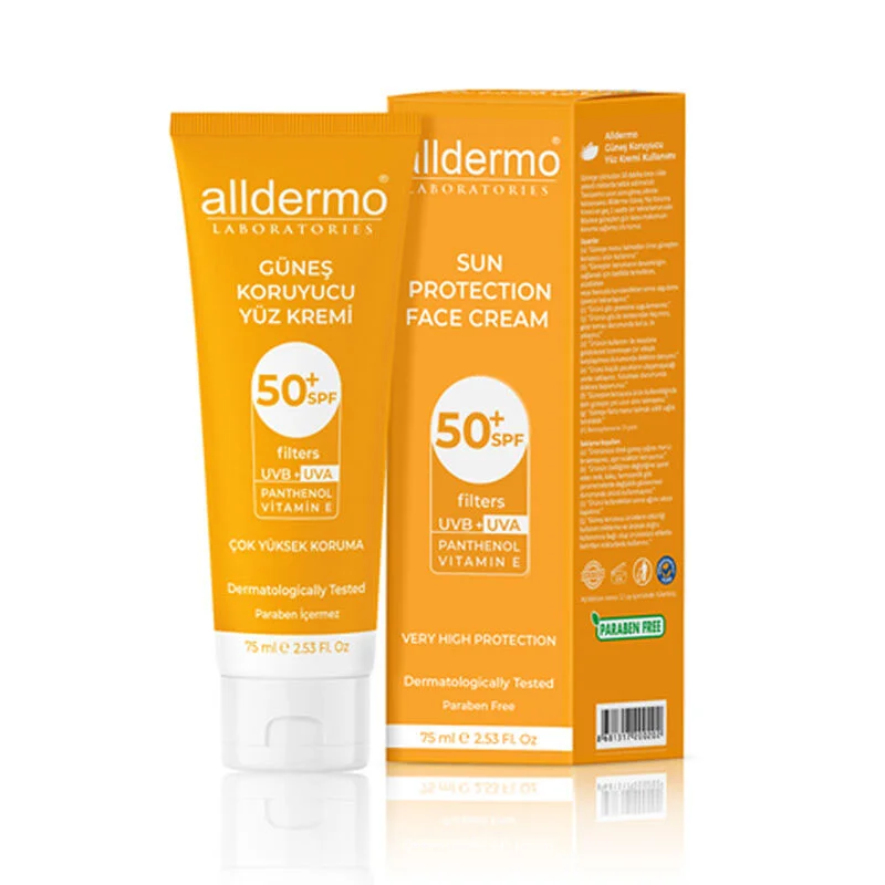 Alldermo Panthenol Sunscreen Face Cream Spf 50+ 75 ml