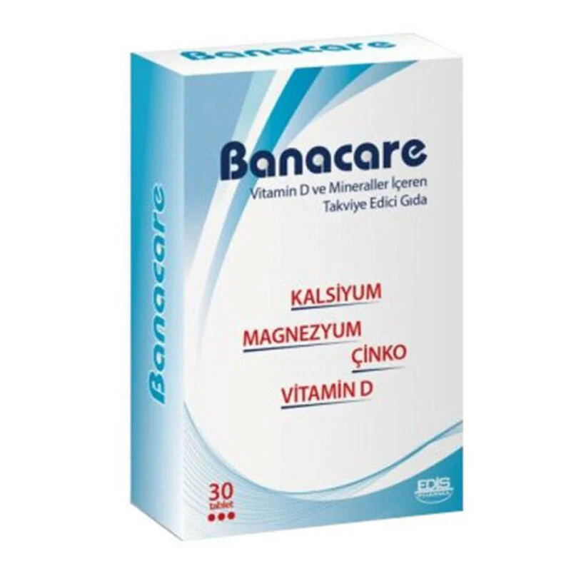 Banacare Vitamin D And Mineral Supplementary Food 30 tablets