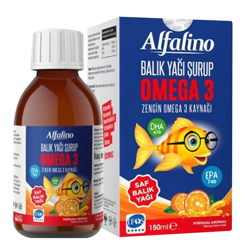 Alfalino Omega 3 fish Oil Syrup 150 ml