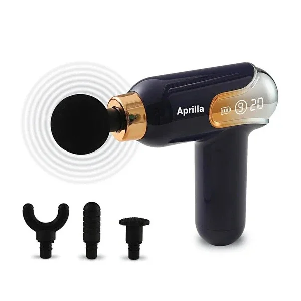 Aprilla Powerful Sports Massage Gun with 4 Heads & 9 Speeds