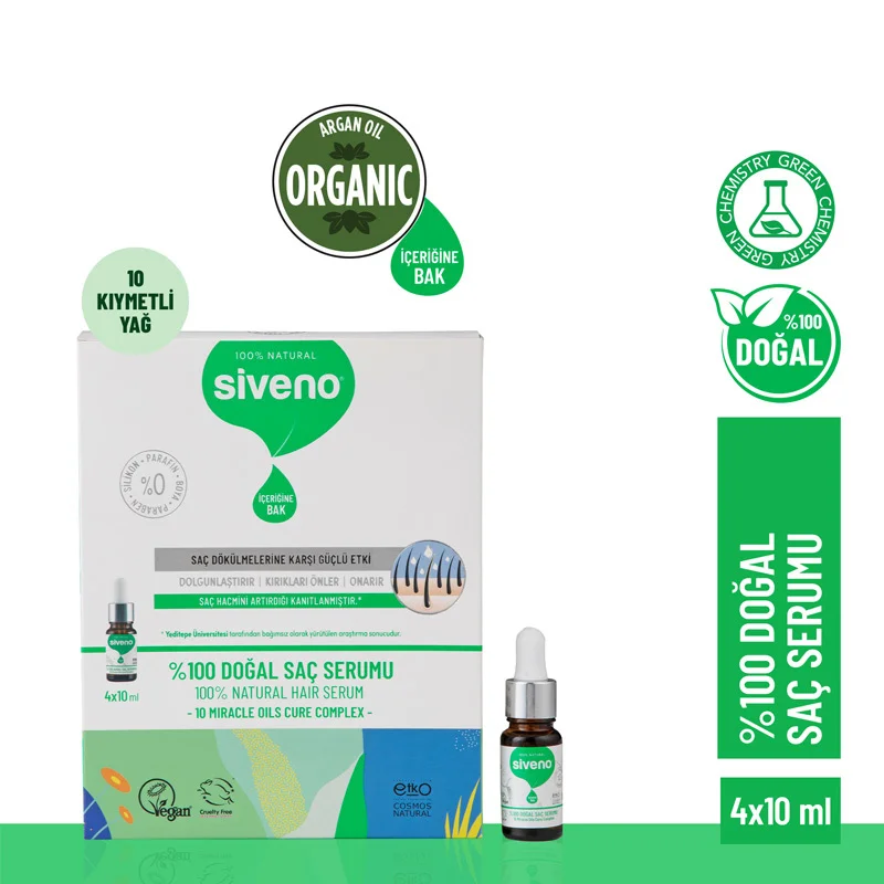 Siveno Natural Hair Care Serum 4 x10 ml