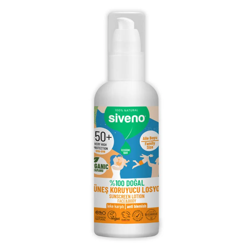 Siveno 100% Natural Sunscreen Lotion 100 ml