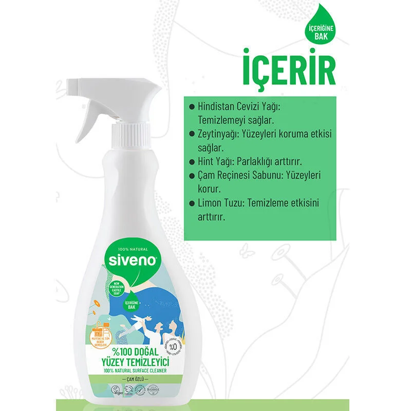 Siveno Umweltfreundlicher Natürlicher Oberflächenreiniger 500ml