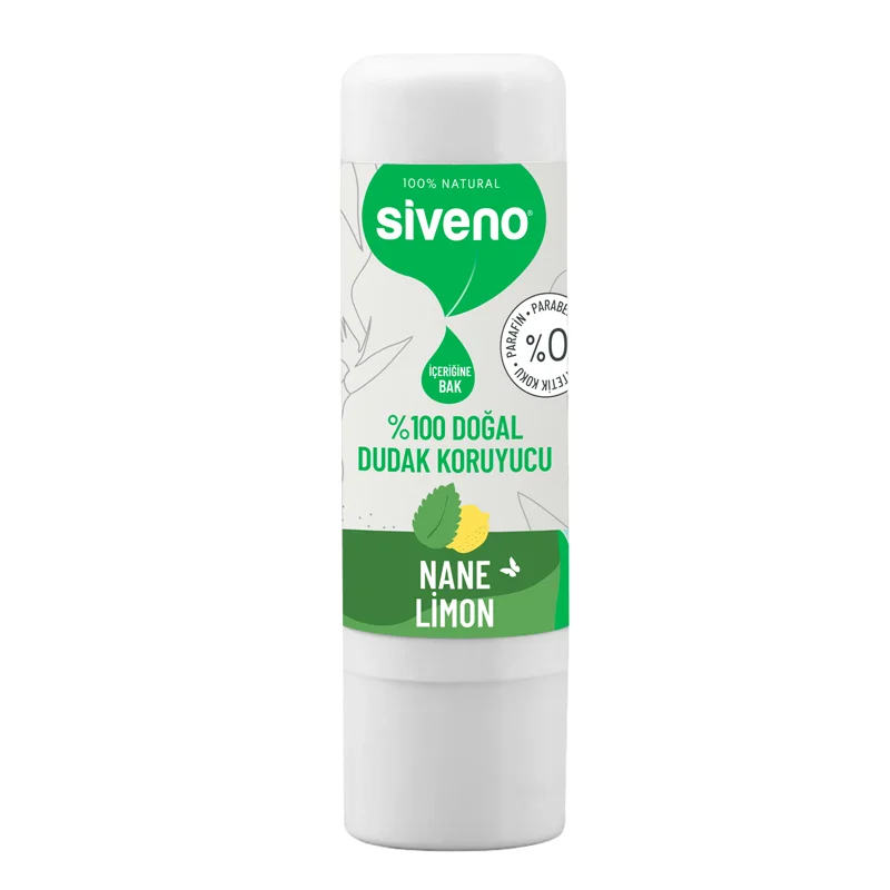 Siveno Natural Lip Balm Mint And Lemon 6 gr