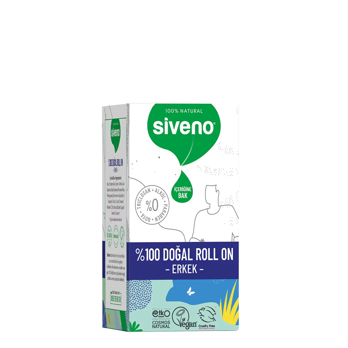 Siveno سيفينو رول أون طبيعي للرجال 50 مل