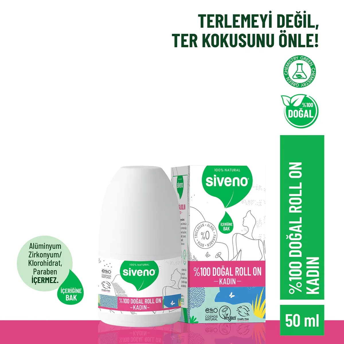 Siveno Natural Women Roll-on 50 ml