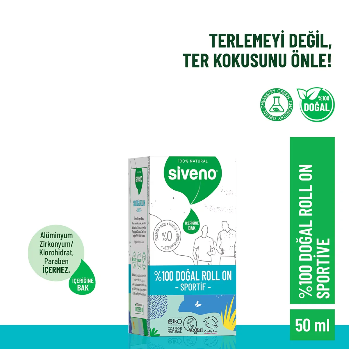 Siveno Natural Sportive Roll-on 50 ml