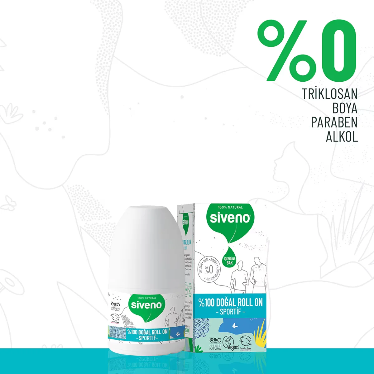 Siveno Natural Sportive Roll-on 50 ml