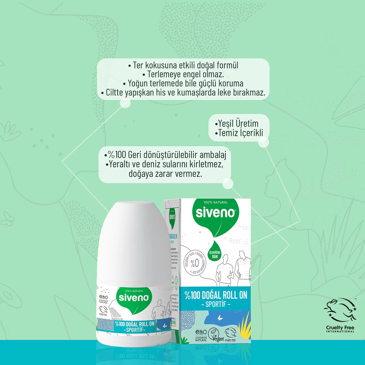 Siveno Natural Sportive Roll-on 50 ml