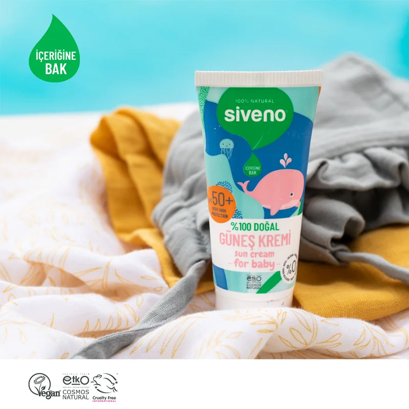 Siveno Natural Sun Cream For Babies Spf50+ 50 ml