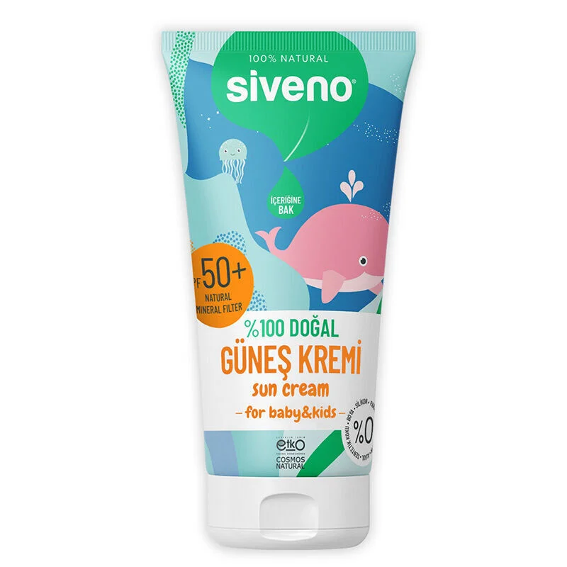 Siveno Natural Sun Cream For Babies Spf50+ 50 ml