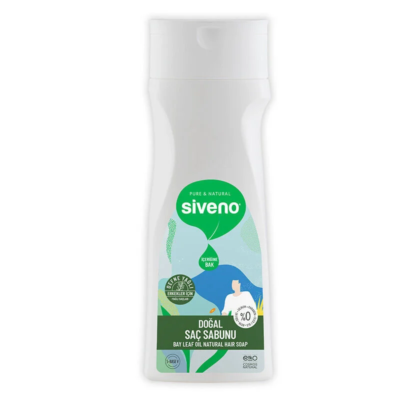 Siveno Natural Hair Soap With Laurel Oil For Men 300 ml