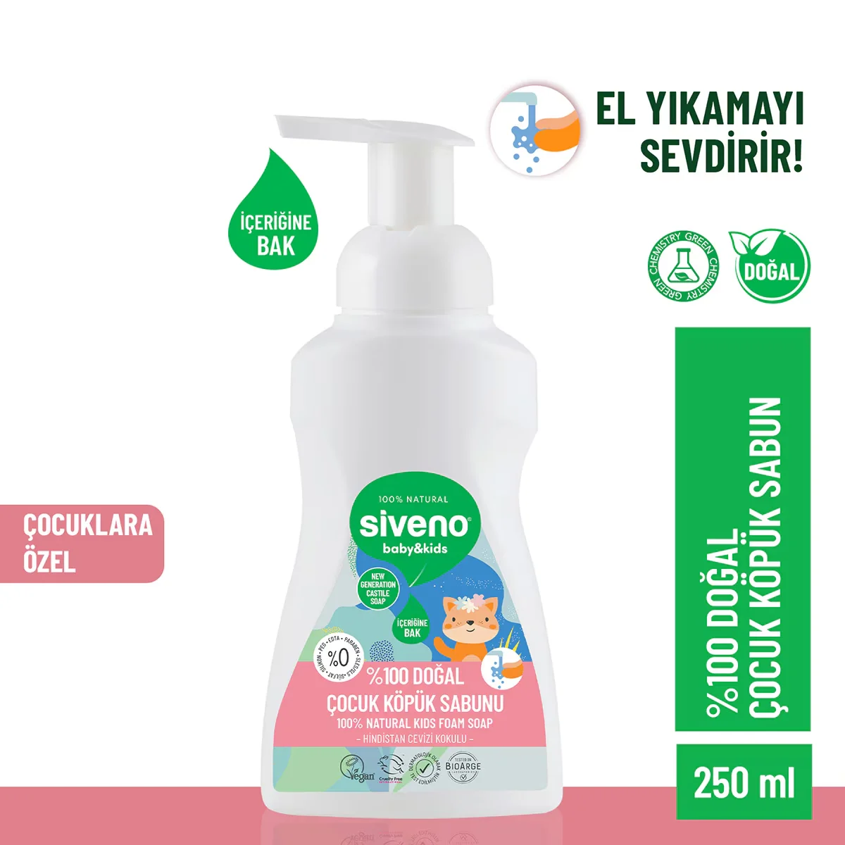 Siveno Natural Children's Foam Soap 250 ml
