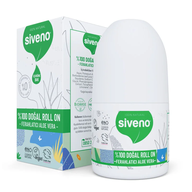 Siveno Aloe Vera Roll-On 50ml - Natürlicher erfrischender Extrakt