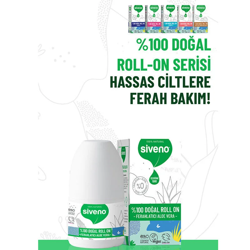 Siveno Aloe Vera Roll-On 50ml - Natürlicher erfrischender Extrakt