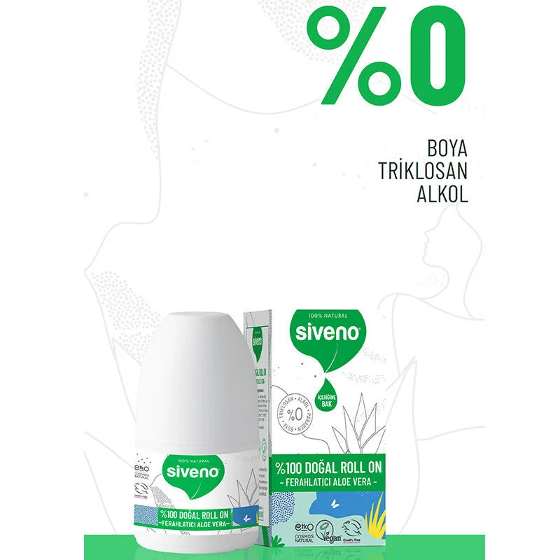 Siveno Aloe Vera Roll-On 50ml - Natürlicher erfrischender Extrakt