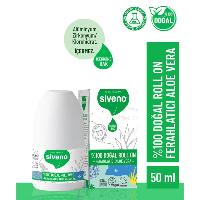 Siveno Aloe Vera Roll-On 50ml - Natürlicher erfrischender Extrakt