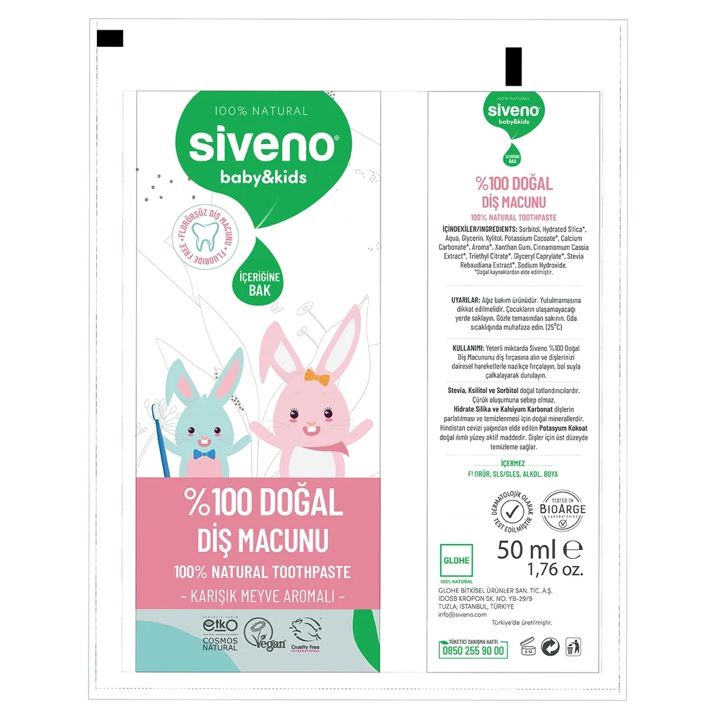 Siveno Naturzahnpasta für Babys und Kinder - 50ml