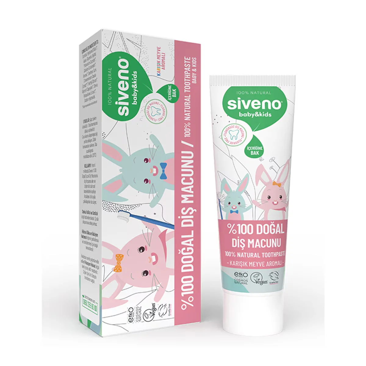 Siveno Naturzahnpasta für Babys und Kinder - 50ml