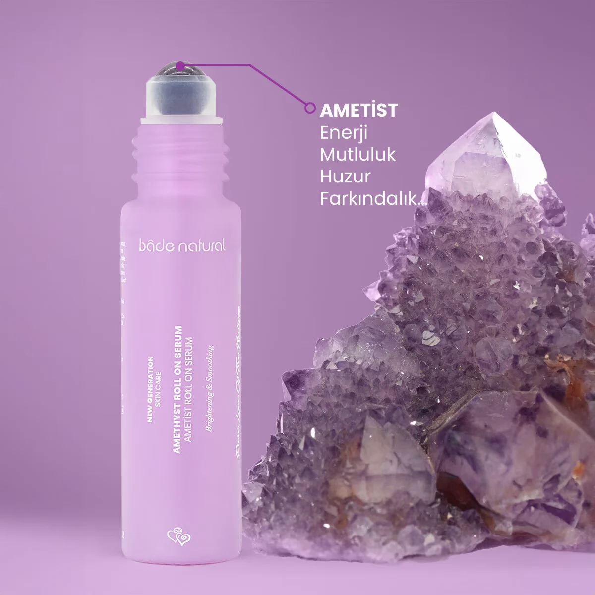 Bade Natural Purifying Amethyst Roll On Serum 10 ml