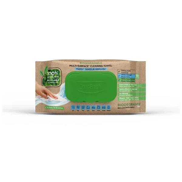 Deep Fresh Biodegradable Surface Cleaning Towel 100 pcs
