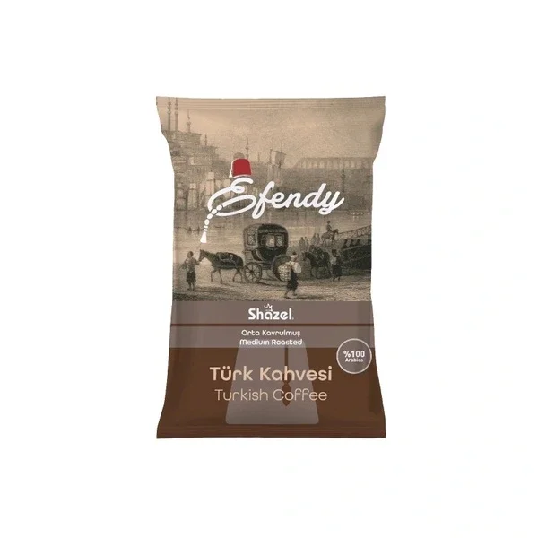 Shazel Efendy Traditional Medium Roast Turkish Coffee 100 gr