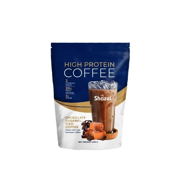 Shazel High Protein Iced Coffee Chocolate & Caramel 200 gr