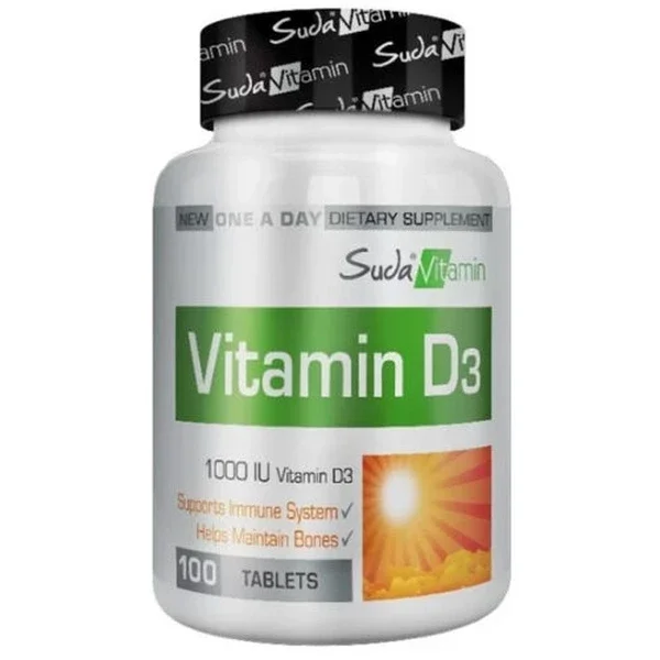 Suda Vitamin D3 1000 iu 100 tablets