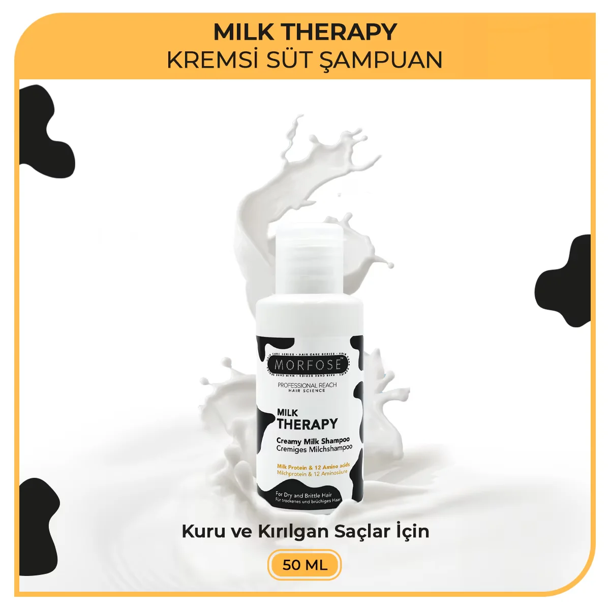 Шампунь Morfose Milk Therapy Кремовый молочный 50 мл