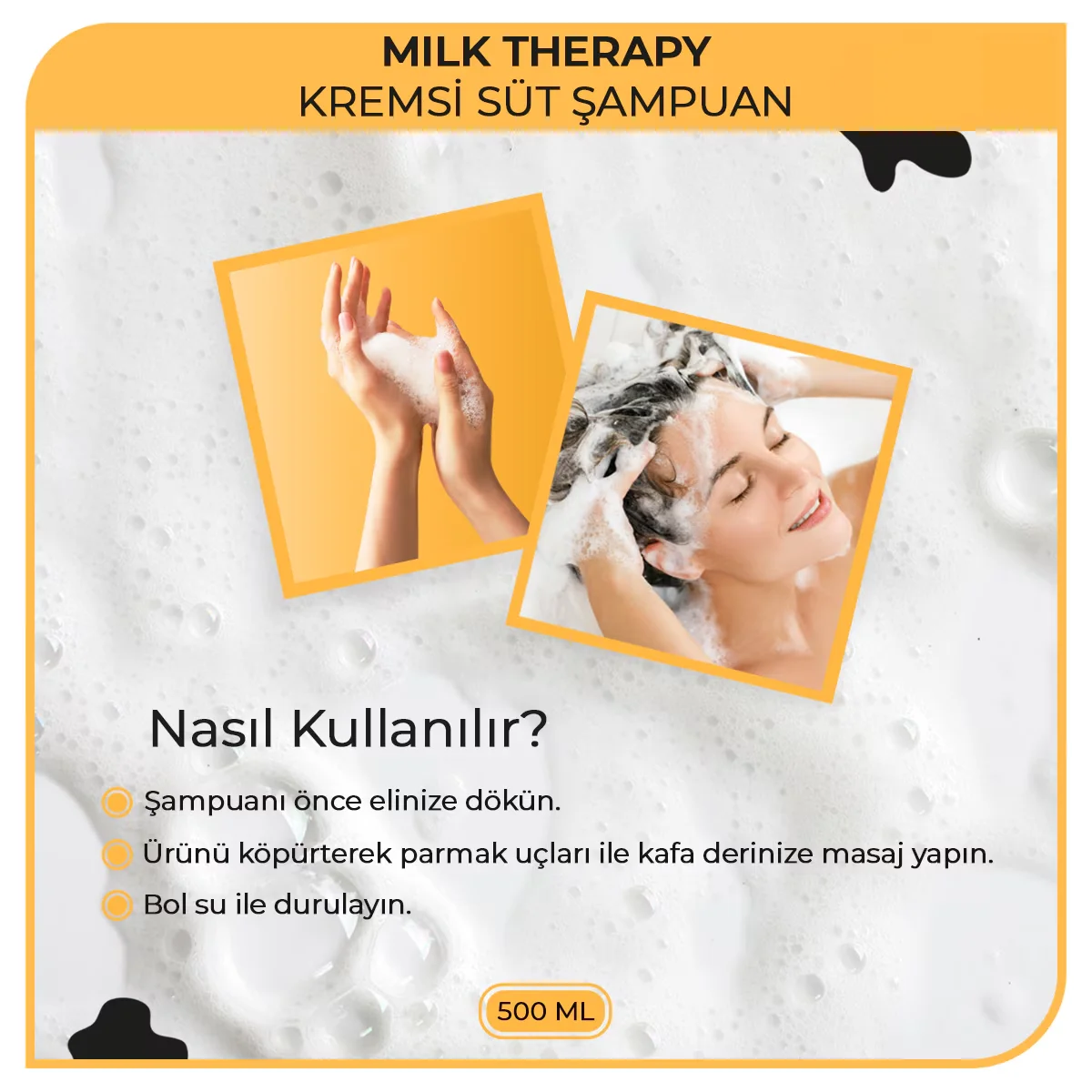 Morfose Milk Therapy Shampoo 500 ml