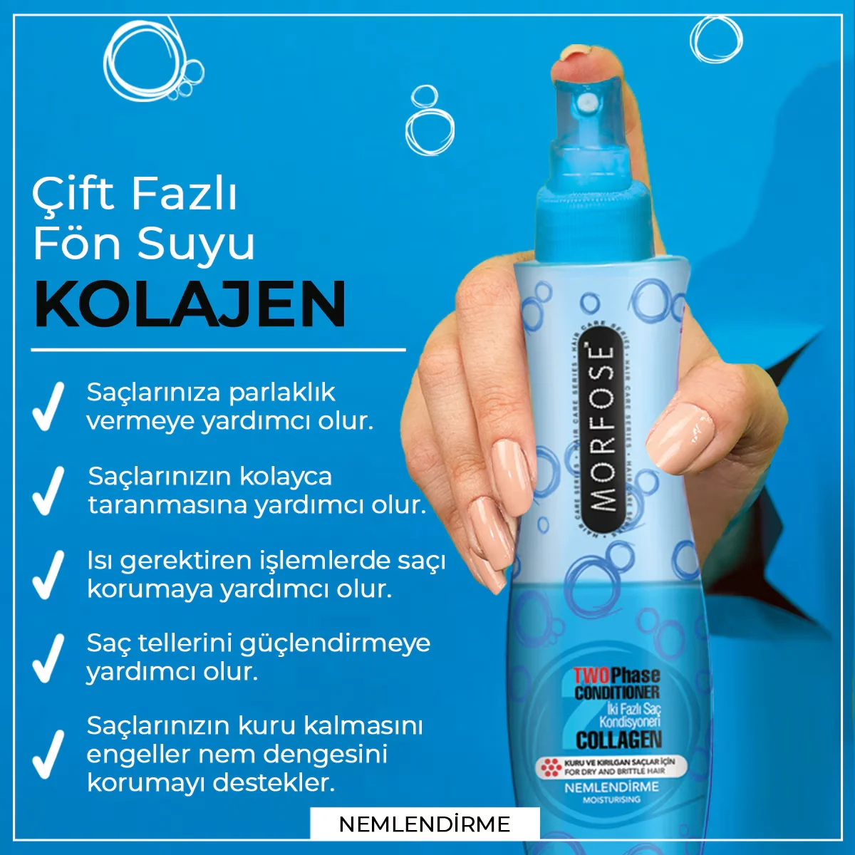 Morfose Blow Dry Water Collagen Dual Phase 240 ml