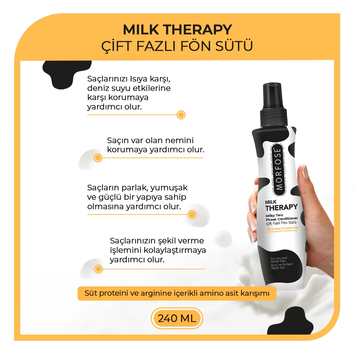Morfose Dual Phase Blow Dry Water Milk Therapy 240 ml
