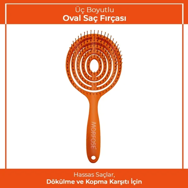 Расческа овальная Morfose оранжевая