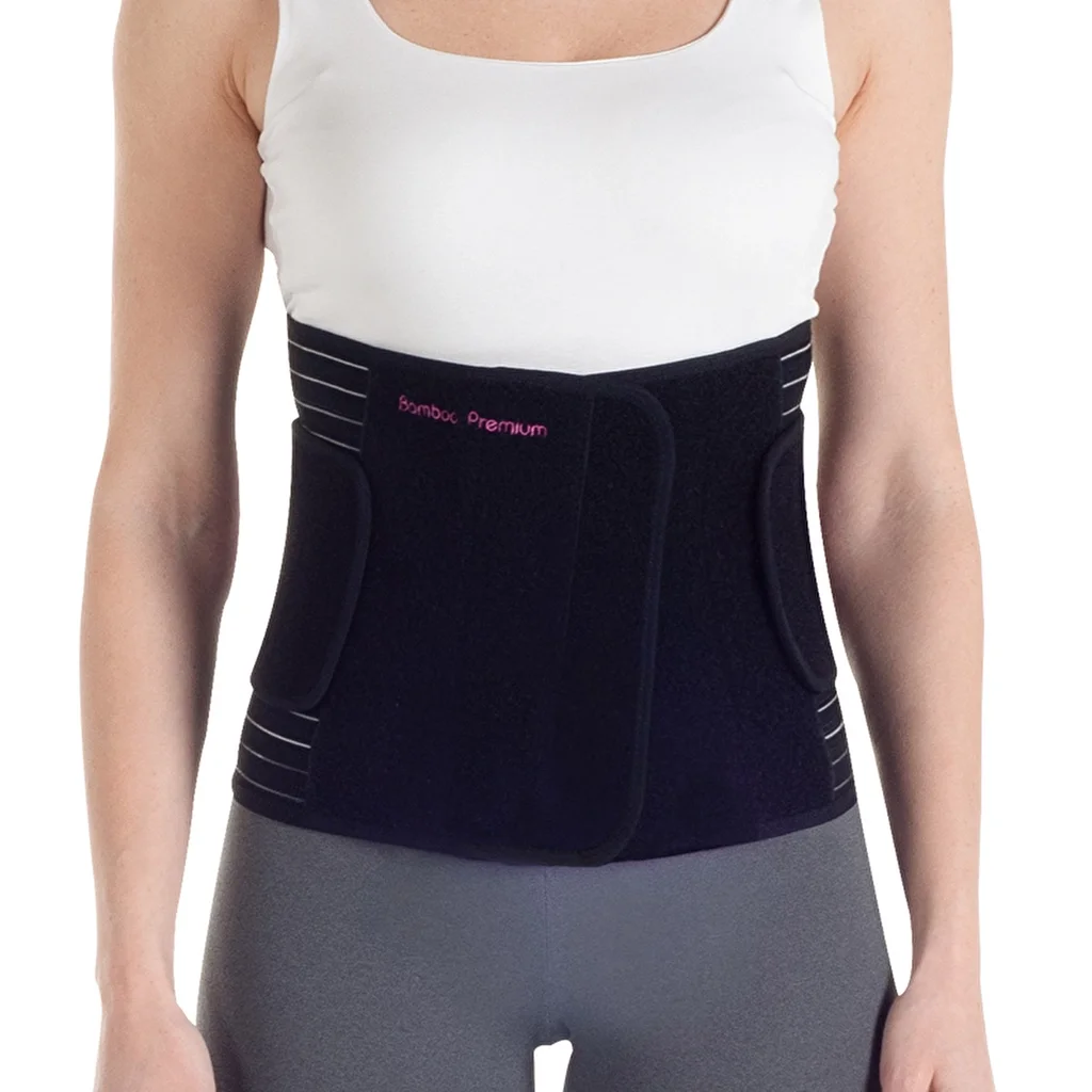 Owli Bamboo Premium Postpartum Corset - Black Xs/s