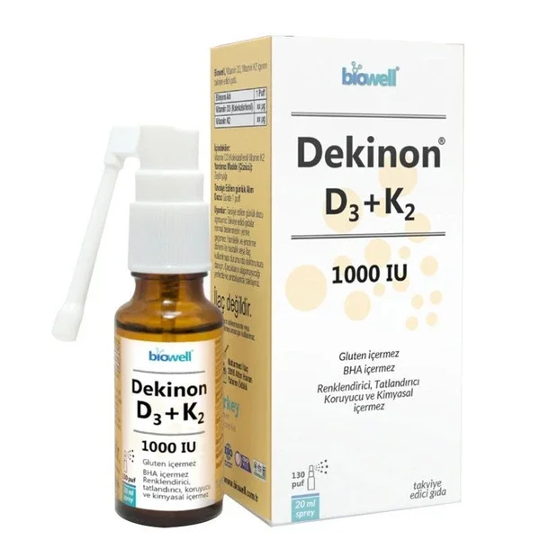 Biowell Dekinon D3 + K2 1000 iu Spray 20 ml