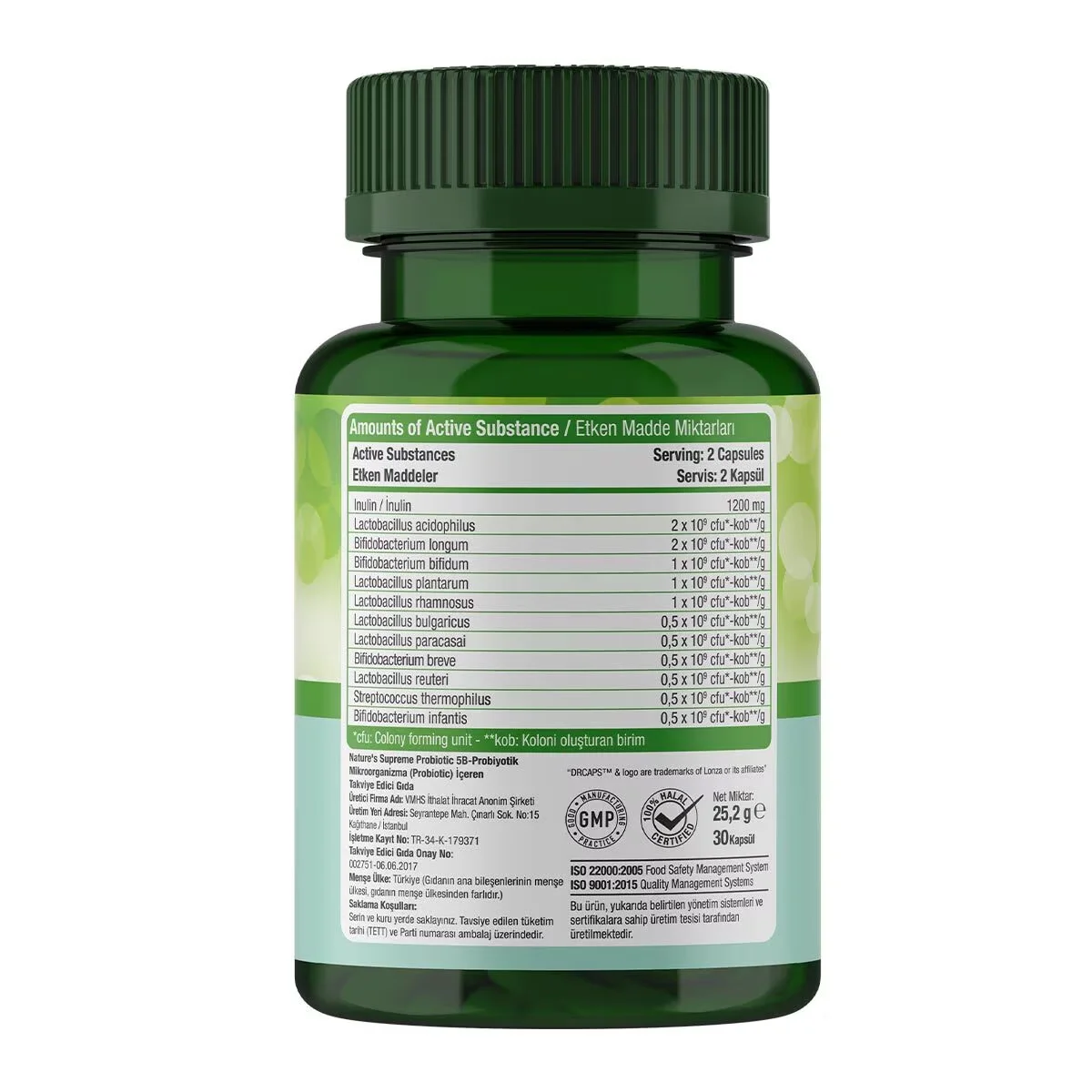 Natur's Supreme Probiotikum 5B - 10B CFU, 30 Kapseln
