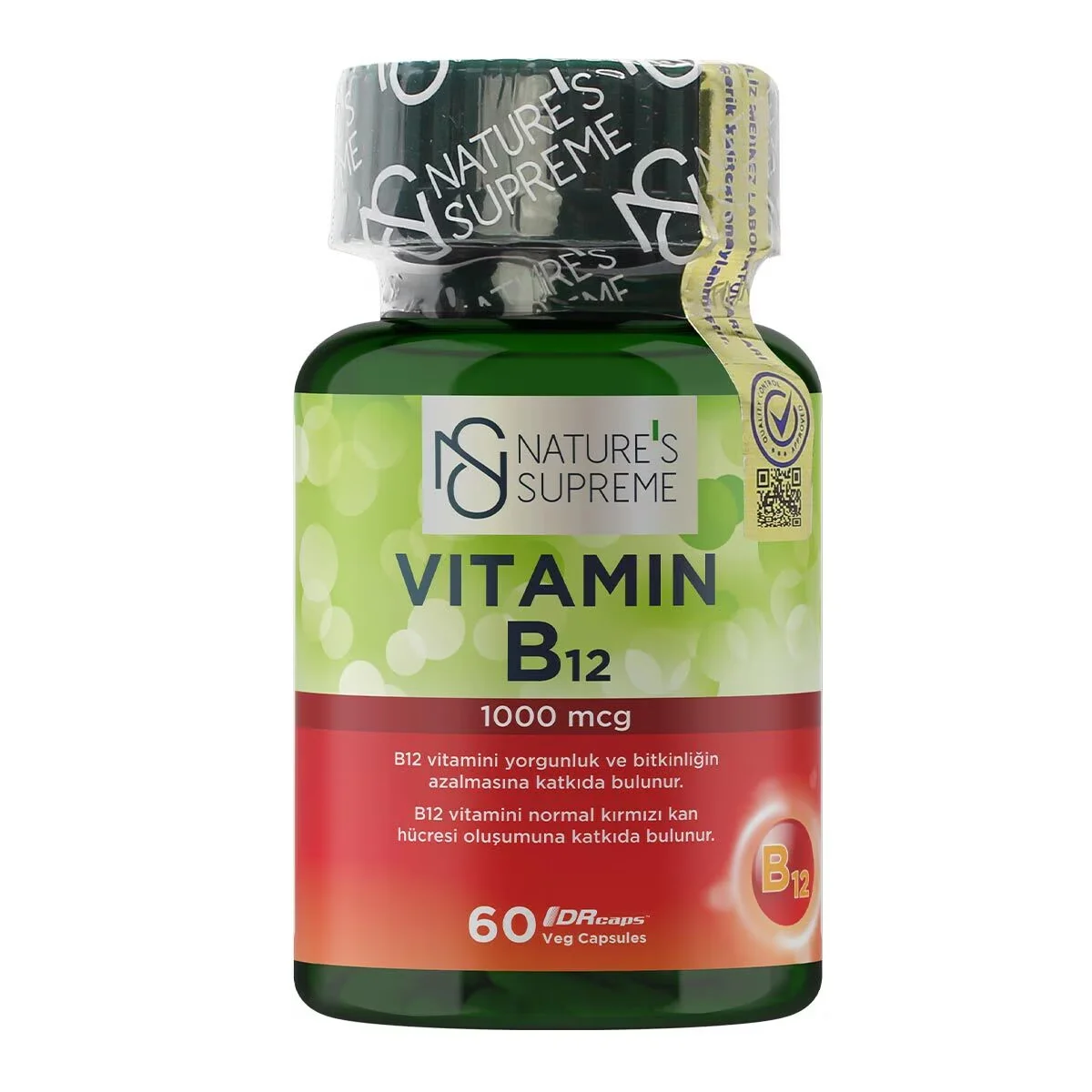 Nature's Supreme Vitamin B12 1000 mcg 60 capsules