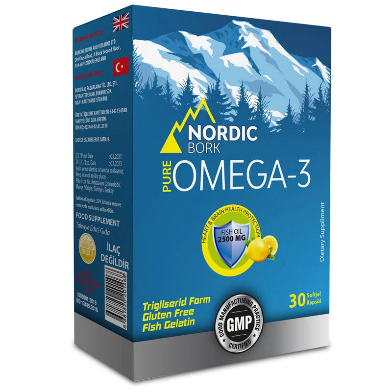 Nordic Bork Food Supplement Containing Omega-3 30 capsules
