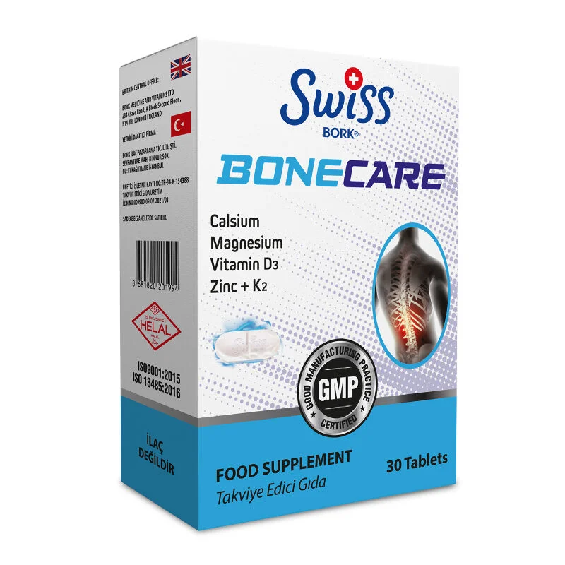 Swiss Bork Bonecare Food Supplement 30 tablets