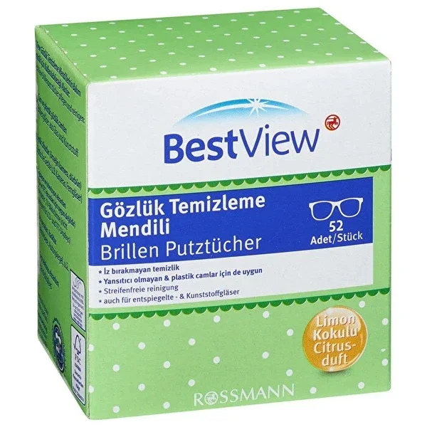Best View Glasses Cleaning Wipes 52 pcs